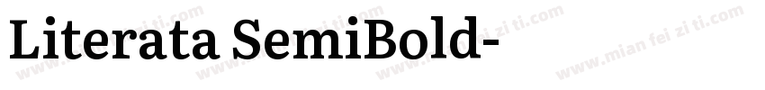 Literata SemiBold字体转换